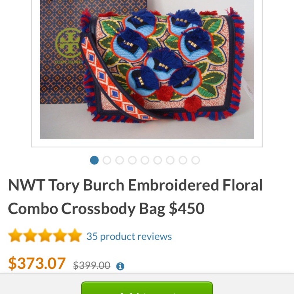 Tory Burch embroidered crossbody floral
